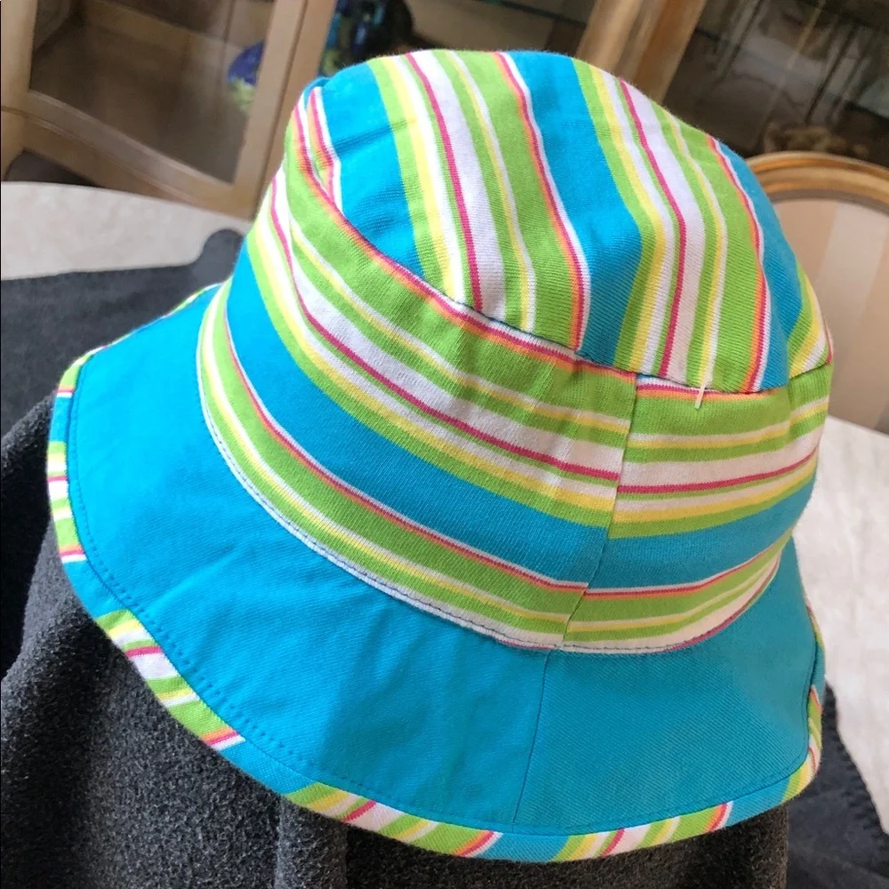 Oshkosh B'Gosh Kid’s 100% Cotton Reversible Bucket Sun Hat Embroidered Size 4-6X